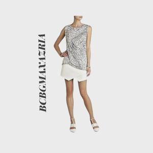 BCBGMAXAZRIA Rumor Sleeveless Crisscross Top XS NWT